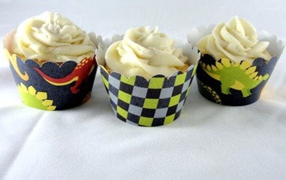 Dinosaur Cupcake Wrappers