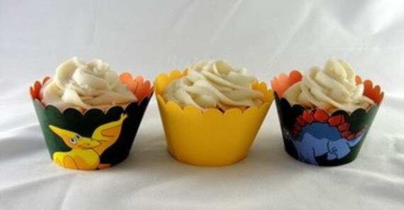 Dinosaur Cupcake Wrappers 2