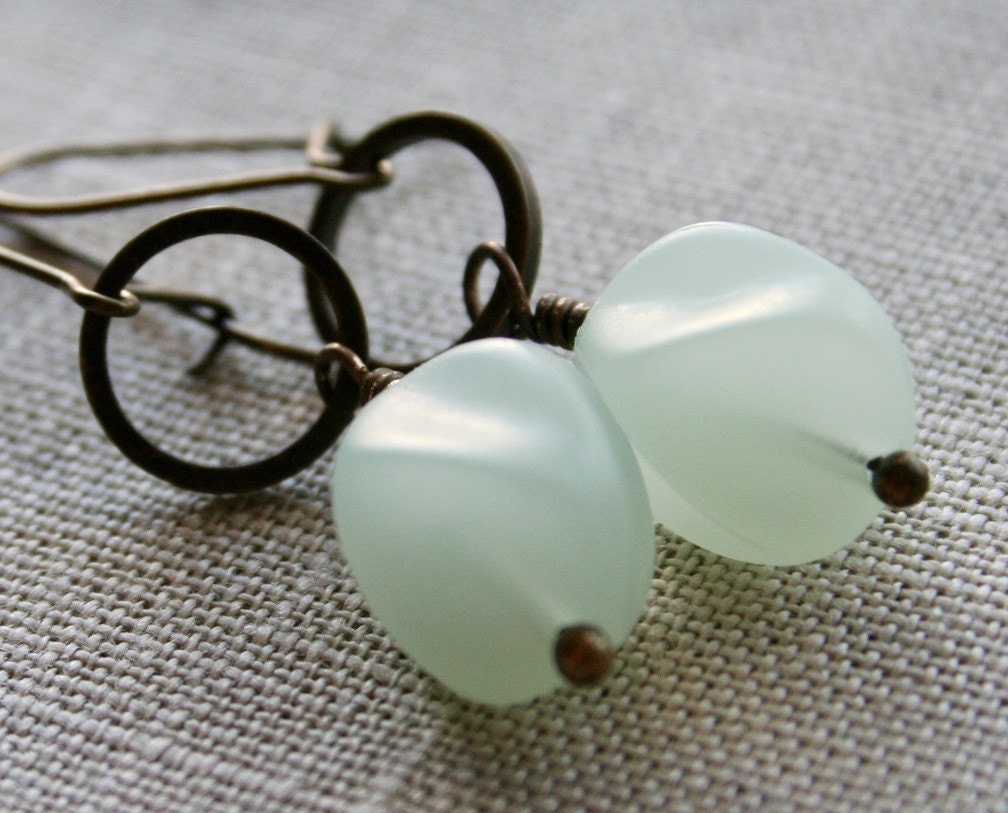 SALE - Minty Earrings