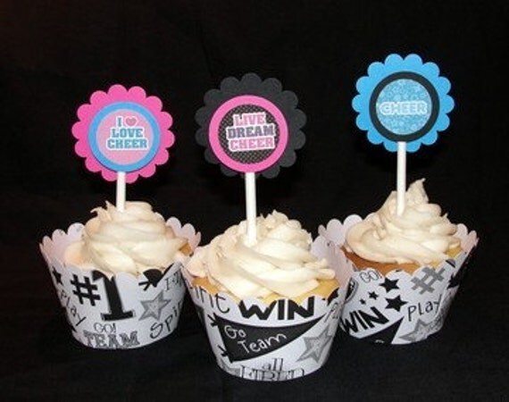Cheerleading Cupcake Wrappers