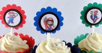 Super Mario Brothers Cupcake Toppers 5