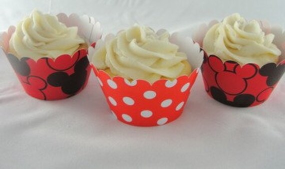 Mickey and Minnie Mouse Cupcake Wrappers