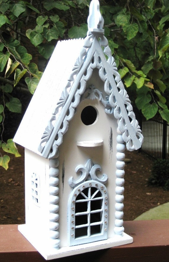 Shabby Chic Hand Painted Bird House