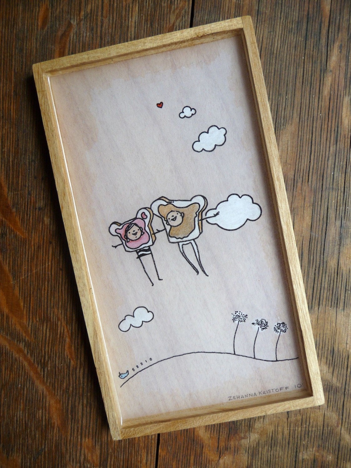 Peanut Butter Jelly Newlywed Portrait 4x7 - Sammich
