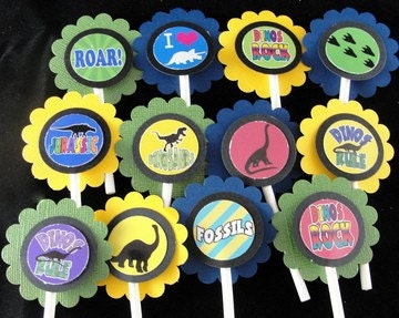 Dinosaur Cupcake Toppers