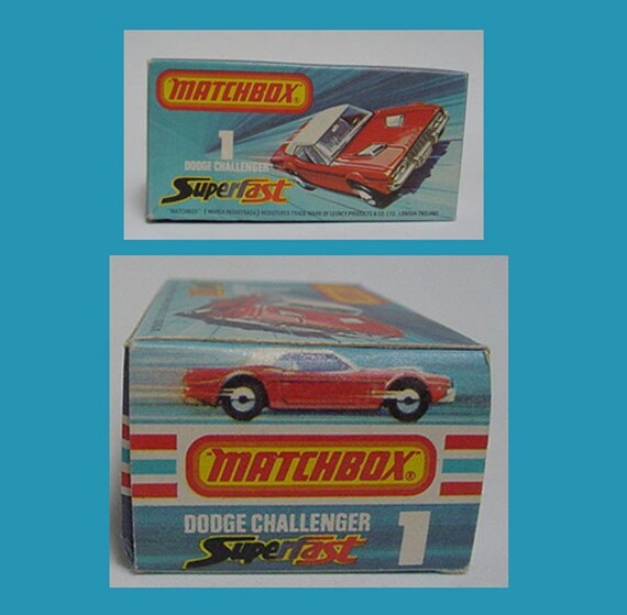 1975 Matchbox Dodge Challenger Original Box From England From glosgreats