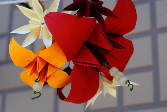 One of a Kind Origami Bridal Bridesmaid Bouquet