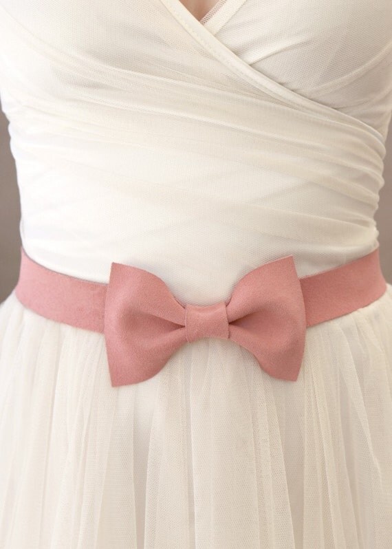 Ballerina Pink Bow Belt