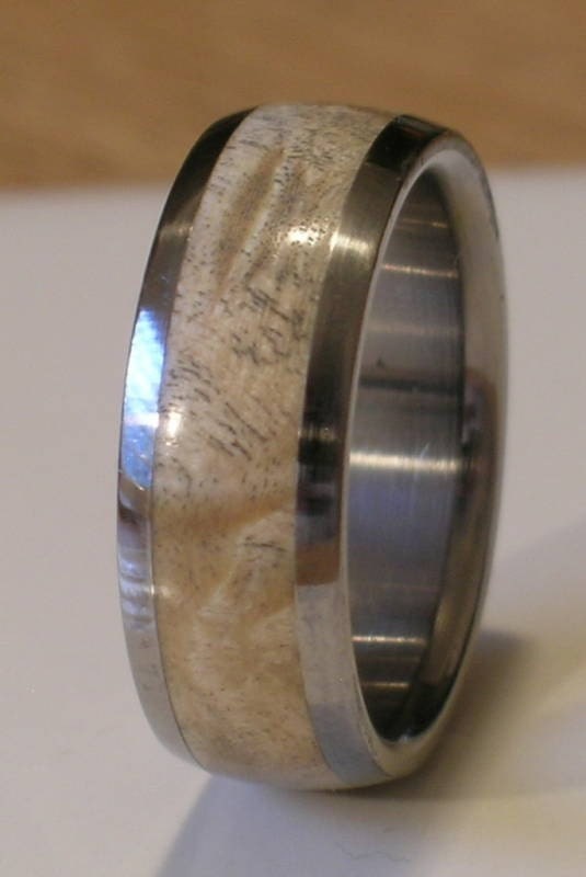Tungsten Wood Ring Custom Wedding Band Natural Maple Burl Inlay Comfort Fit
