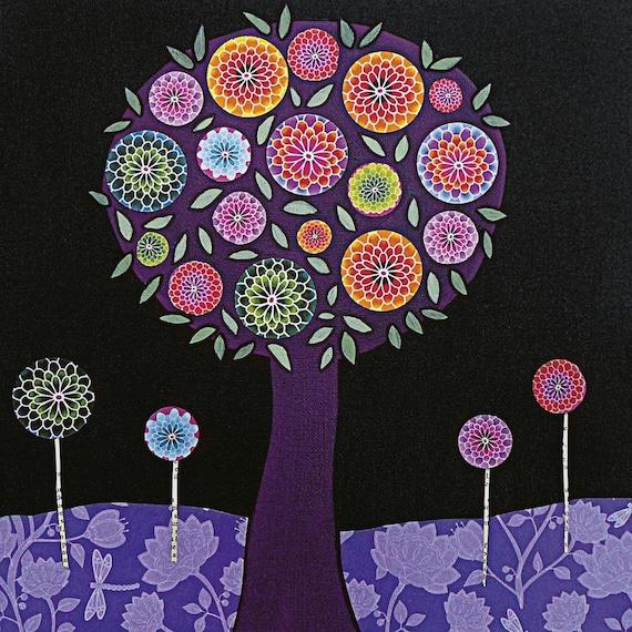 Purple Tree Art Print