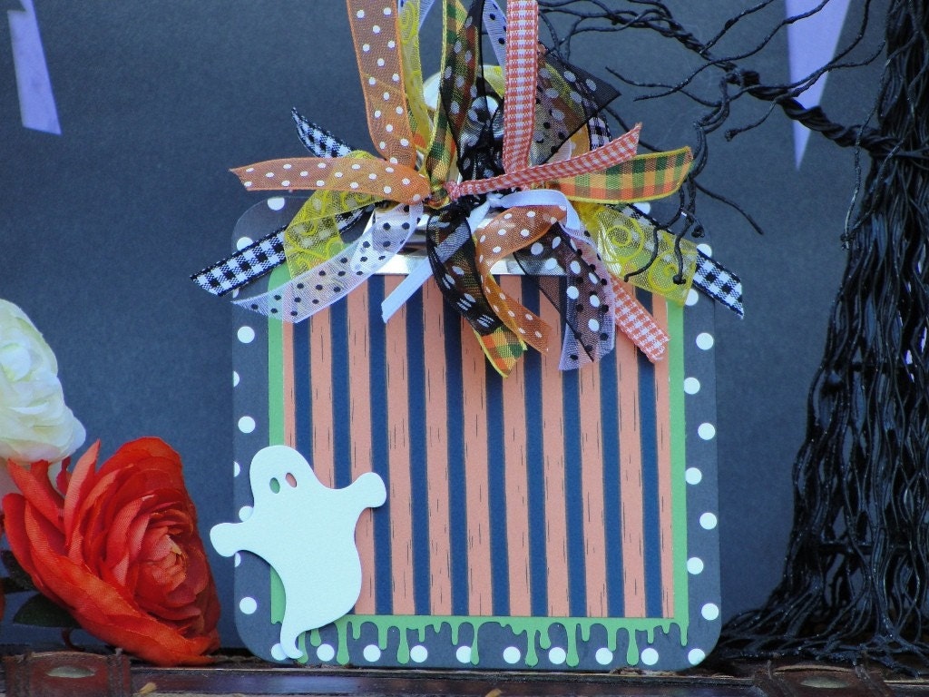 Handmade Halloween Magnetic Photo Frame, Ghosties and Ghoulies