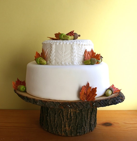 11 x 15 Rustic wood Cake Stand