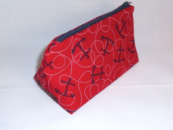 Triangular Cosmetic Bag Nautical - The Touch Up