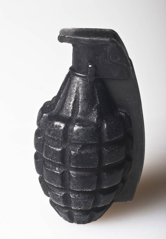 Black Hand Grenade Soap