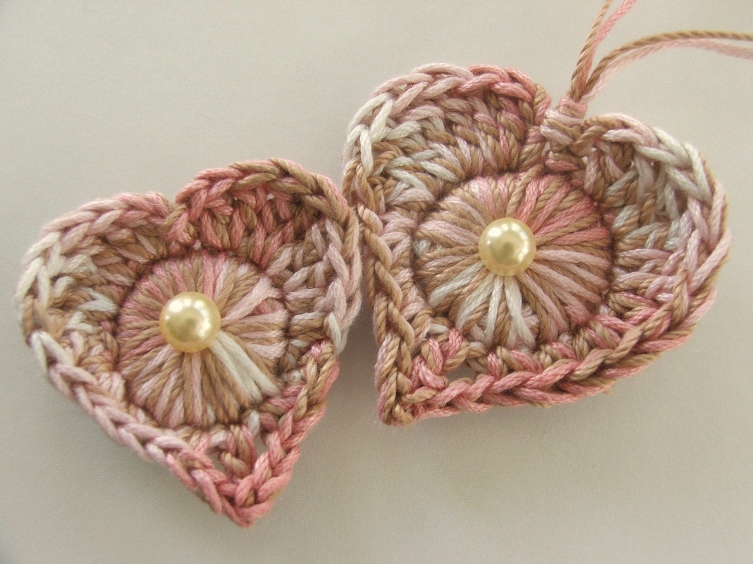 40% off Single Pattern - Delightful Easy Crocheted Heart and Diamond