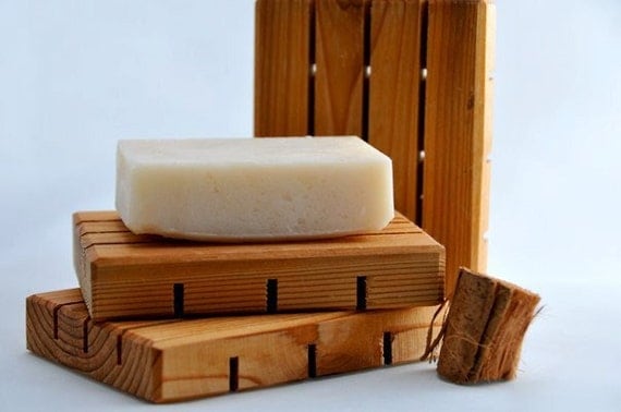 Wooden Soap Dish - Reclaimed Cedar