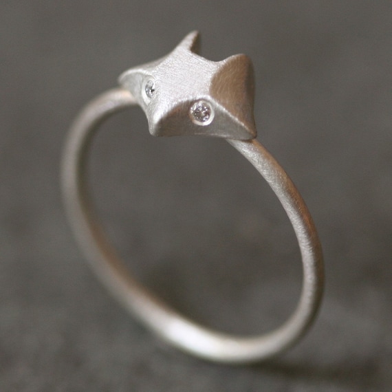 Fox Ring with Diamonds Fox Ring with Diamonds by michellechangjewelry