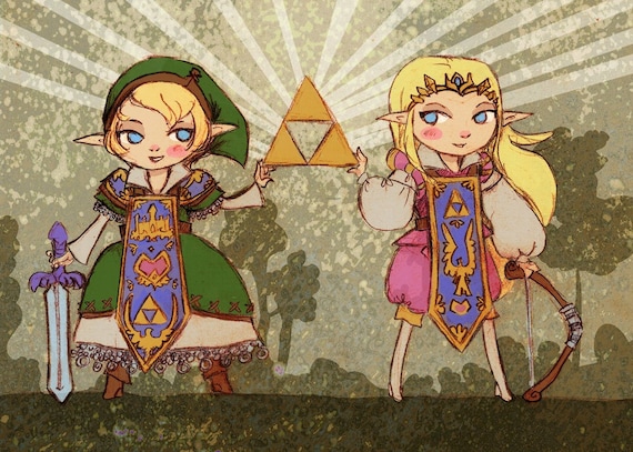 Prince Zelda and Lady Link