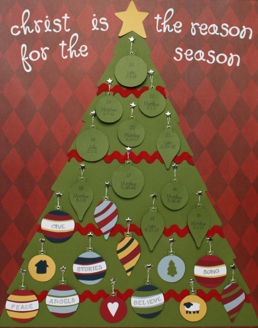 CHRISTmas Tree - ePattern for a Christmas Advent Calendar