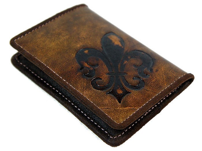 Vintage Fleur De Lis Credit Card Wallet - Flewal