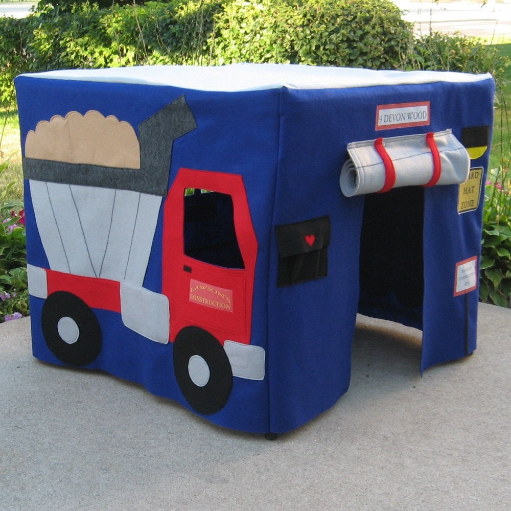 Card Table Playhouse,  Construction Site, Personalized, Custom Order