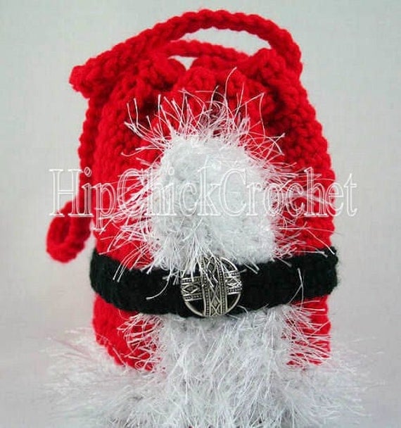 Jolly Santas Suit Purse Crochet Pattern