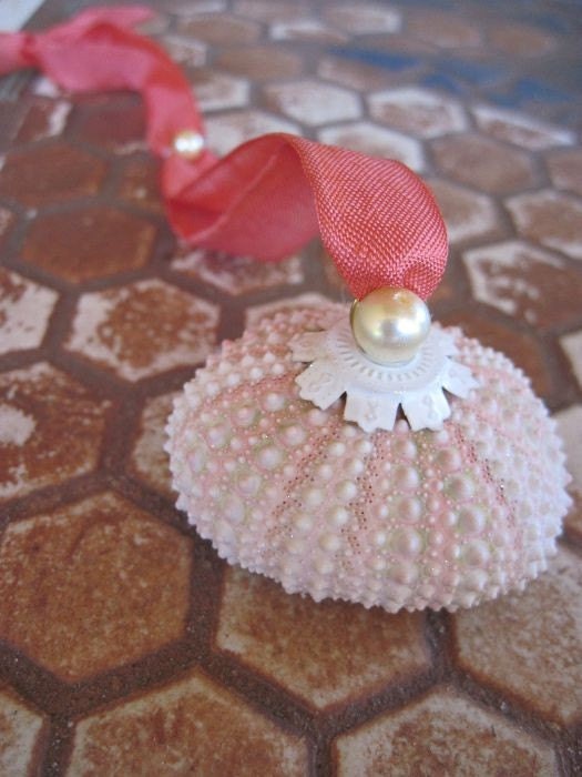 Beach Wedding Ornament for Christmas or Keepsake Wedding Favor