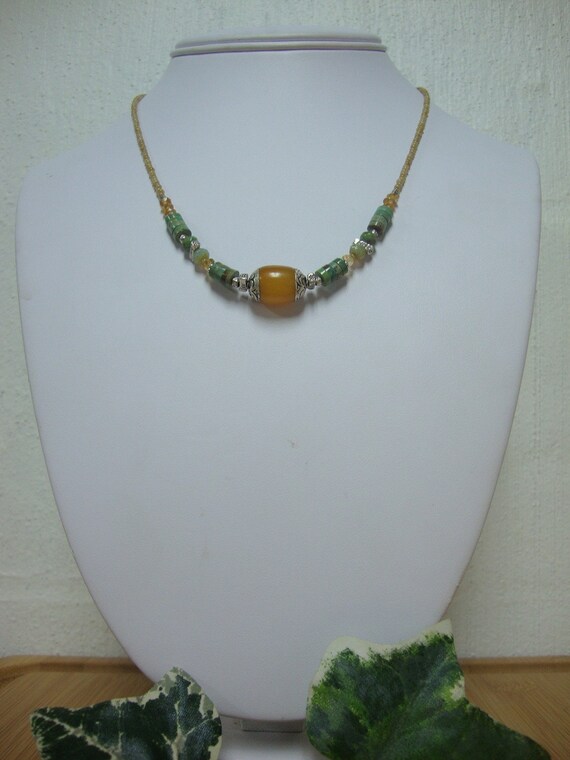 Copal Amber And Turquoise Necklace Preview 2