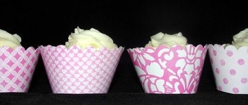 Pretty in Pink Cupcake Wrappers