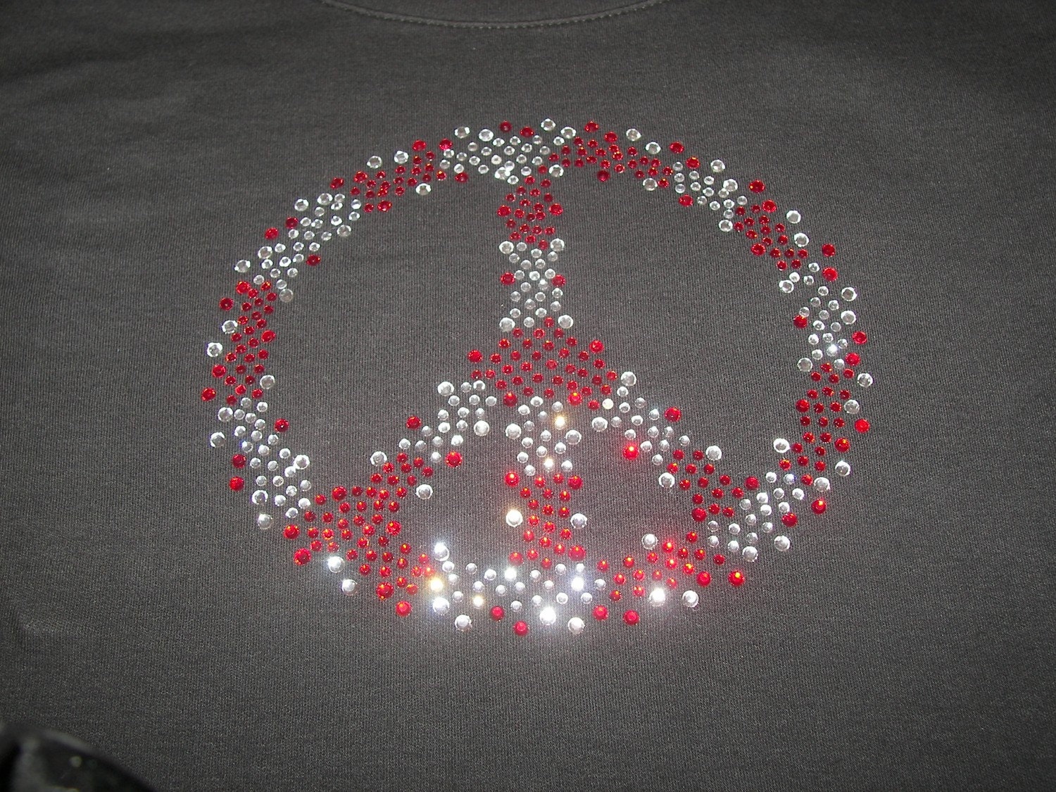 Custom PEACE Crystal Tee- You choose the colors