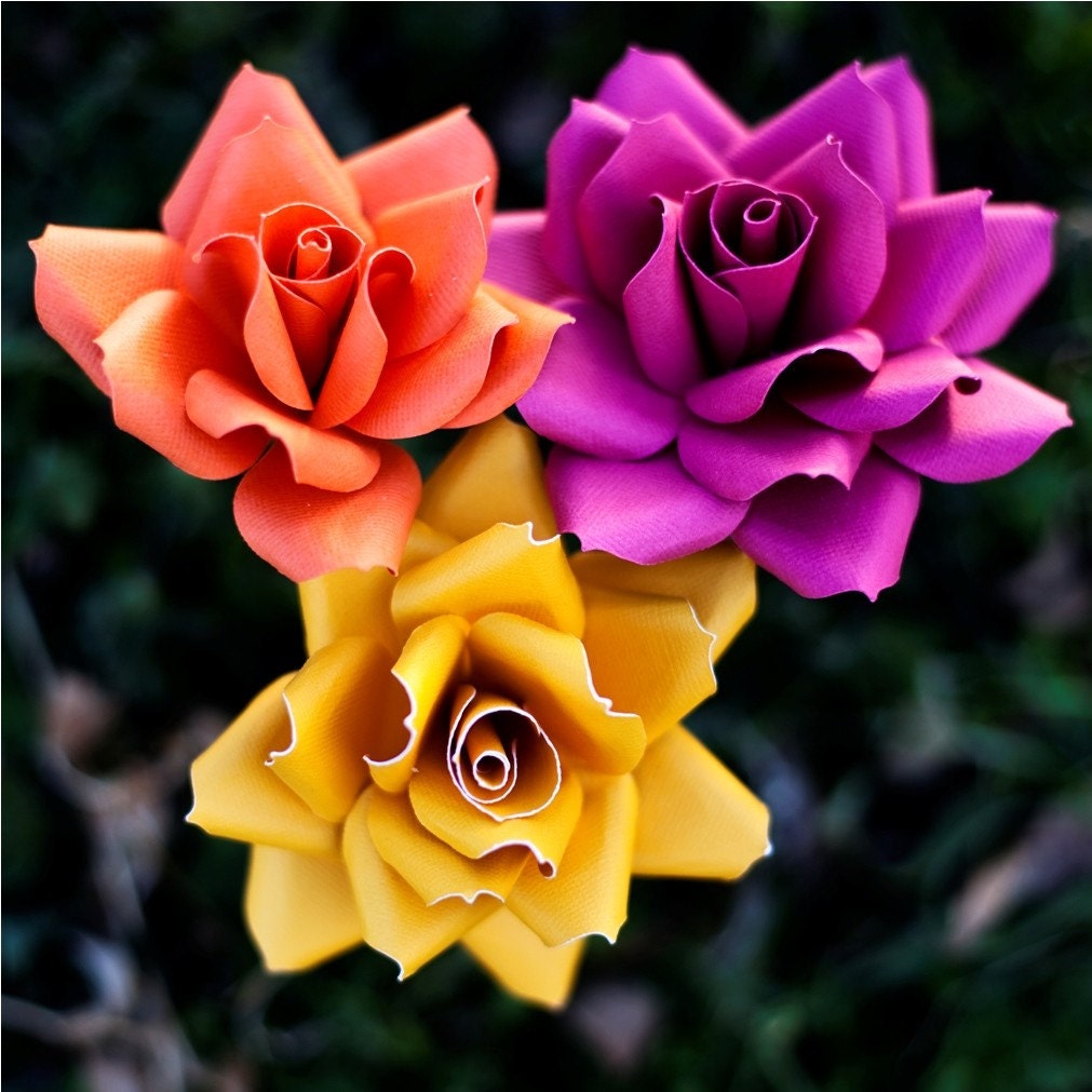 paper flower - extraordinary paper rose in your cardstock color choice