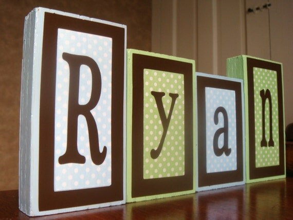 Personalized Name Blocks- custom made click for more colors
