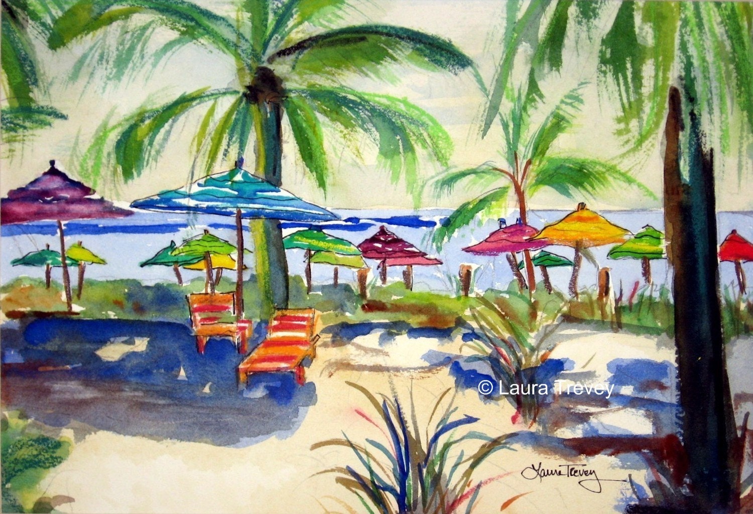 Giclee on Canvas, Caribbean Time