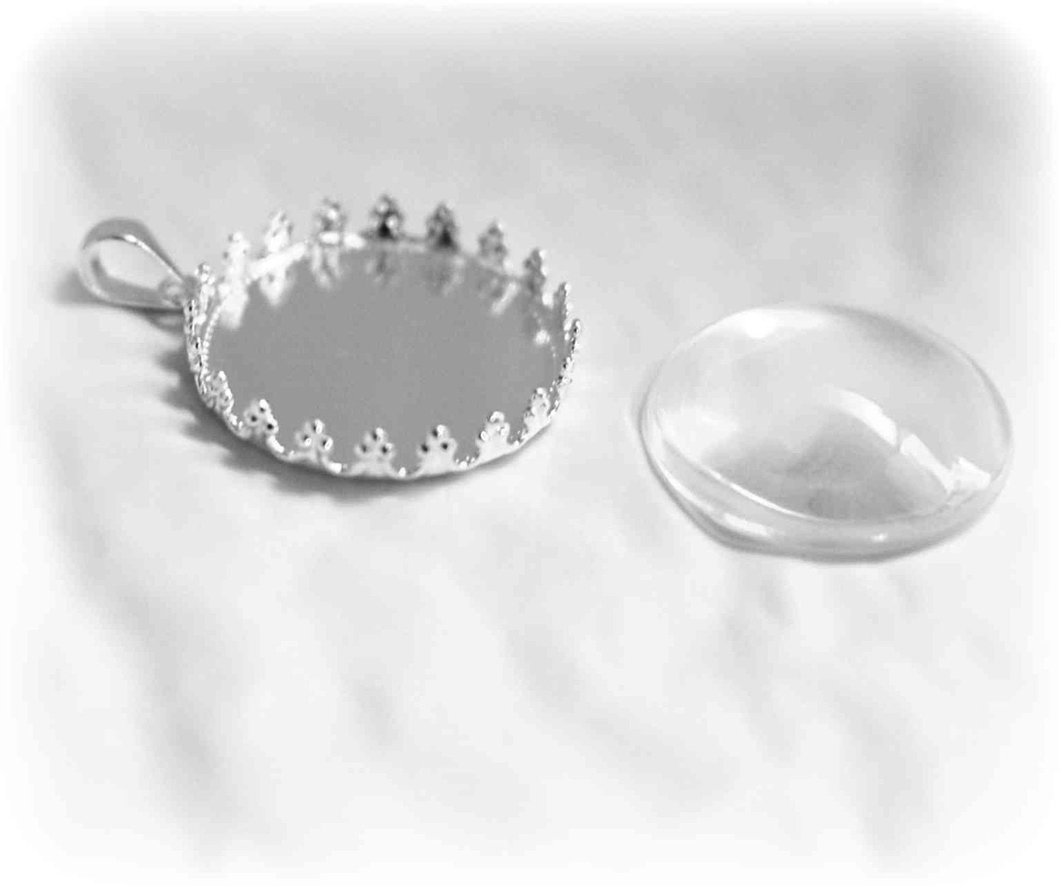 123 INSTANT Jewelry Craft Kit SILVER No Glue No Glaze Makes 10 Necklaces Easy Unique and makes a Great GIFT