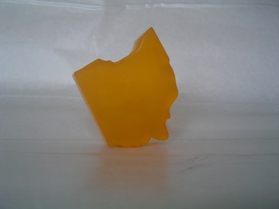 Ohio Shaped Soap- Orange
