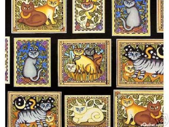 Timeless Fabrics on Cat Fabric   Dan Morris Cultured Frames From Timeless Treasures