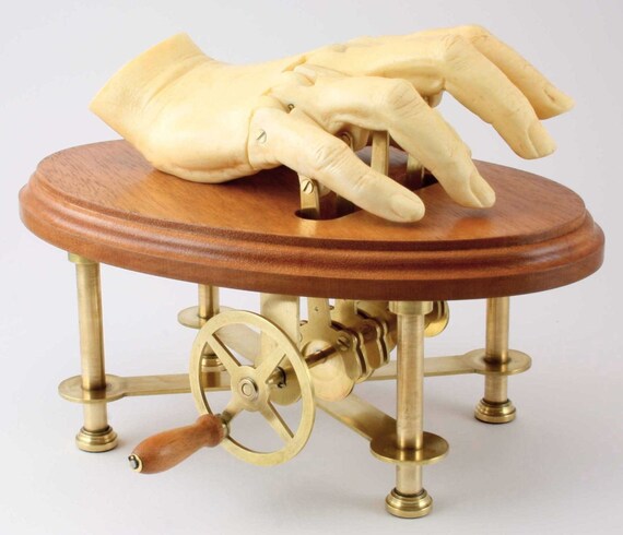 Hand operated automaton sculpture