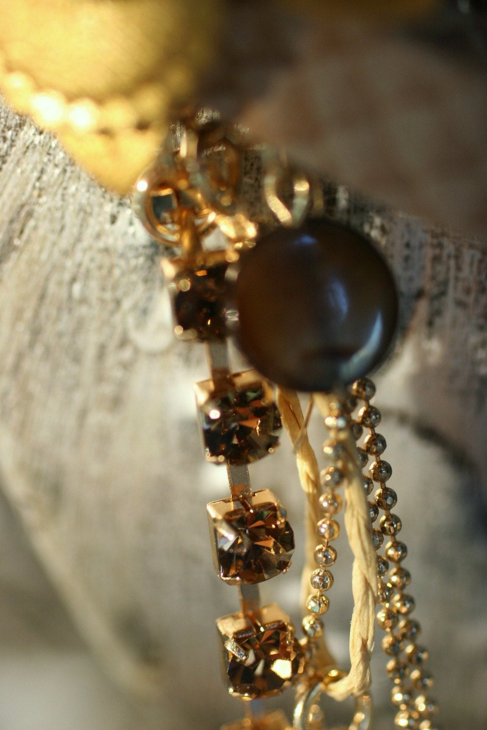 Flower Brooch and Saloon Style Hair Pin