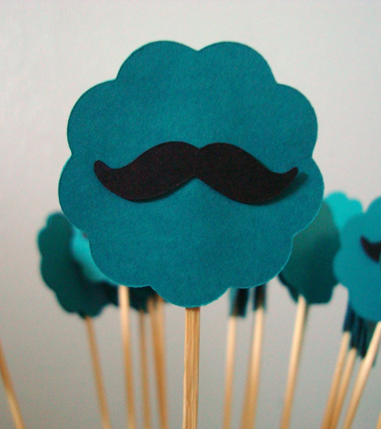 Mustache Drink Stirrer and/or Cupcake Topper