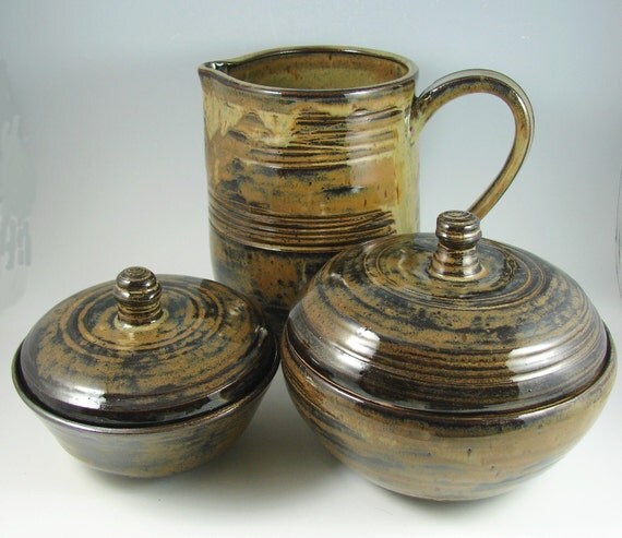Ceramic Communion Sets - Custom Made for Your Wedding, Communion, New Minister / Handmade Stoneware Wheel Thrown Clay