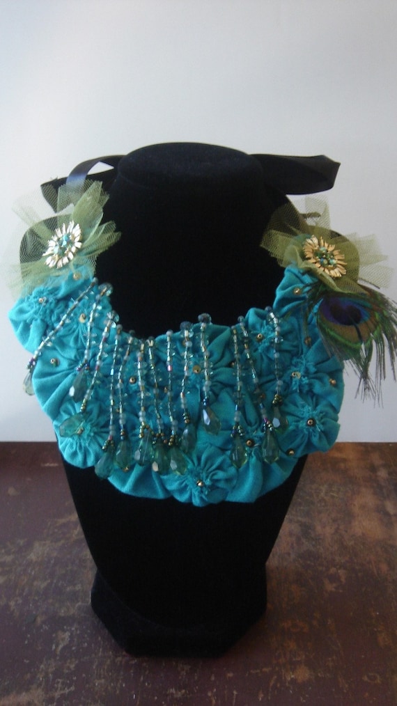Peacock Statement Necklace