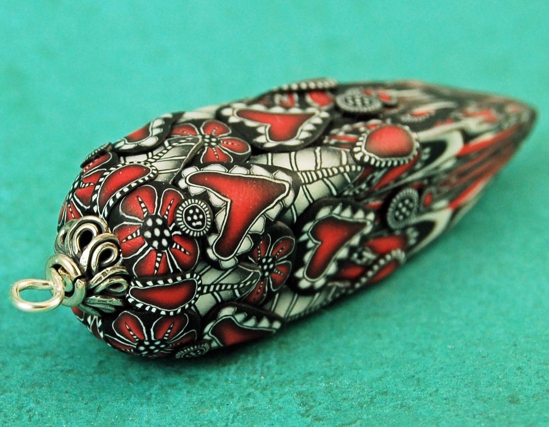 CLAYCICLE Polymer Clay Focal Bead /Pendant