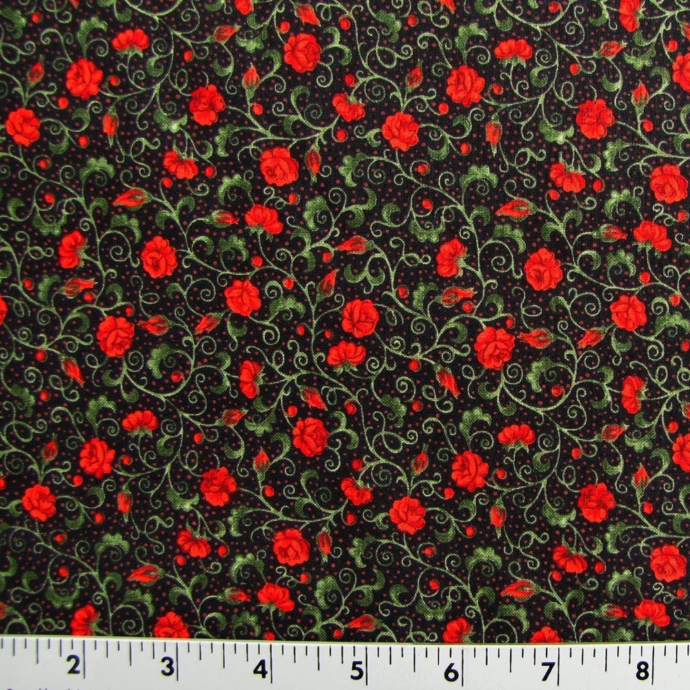 Fabric Freedom Red Rose 682-2