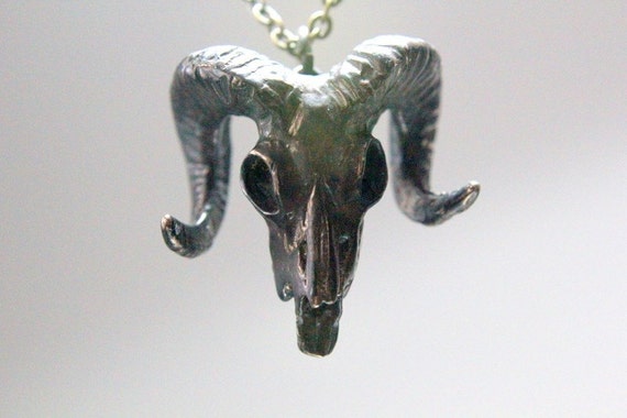 Ram Skull Necklace - Bronze Bighorn