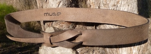 Safari Brown UNISEX Muse Belt 11/2 inch Nickel Free by MuseBelts from etsy.com