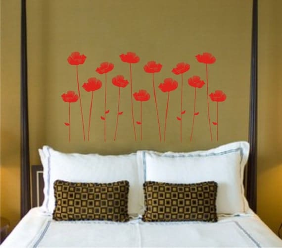 Poppies Vinyl Decor