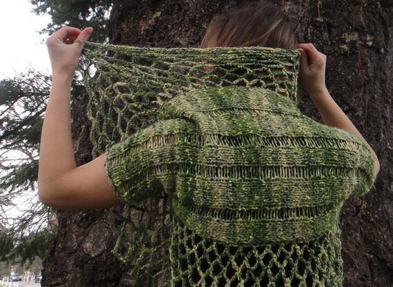 Green Leaves lace shrug - Sale