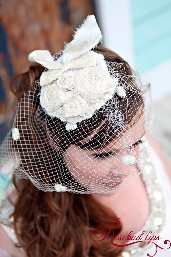 Lalia Rosebud Bridal Veil- Perfect for wedding and reception