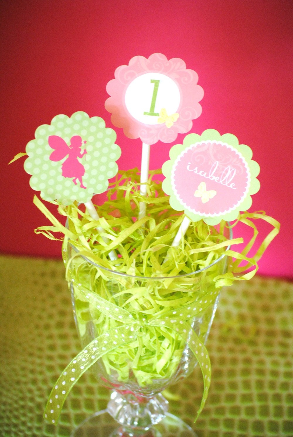 Garden Fairy Collection - PRINTABLE PARTY CIRCLES by Itsy Belle