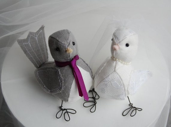 Wedding Cake Topper Lovebirds 1